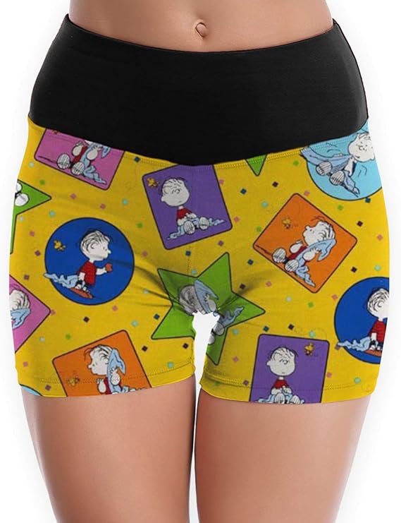 Amazon Co Jp スヌーピーとその友達 パンツ ヨガ ショーツ レディース スポーツ ショートパンツ フィットネス パンツ おしゃれ コルセット パンツ 補正ショーツ Clothing Accessories