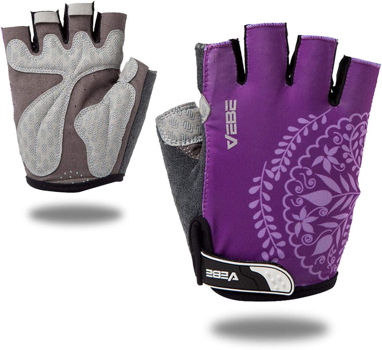 VEBE Women's Biking Cycling Gloves Non-Slip Shockproof Short Finger Gloves Outdoor Riding Mountain Bike Gloves: Clothing