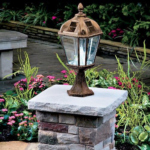 Victorian Solar Pillar Mount Lamppost Head