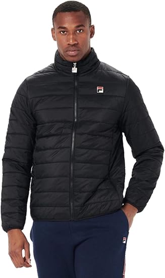 fila puffer jacket black