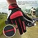 JUSTKIT Cycling Gloves -Touch Screen Full Finger Bike Gloves - Windproof Mountain Bike Gloves - Road Racing Bicycle Gloves - Gel Pad Biking Gloves for Women and Men