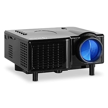 Auna Mini Proyector LED (entradas VGA y AV para conexión TV DVD y ...
