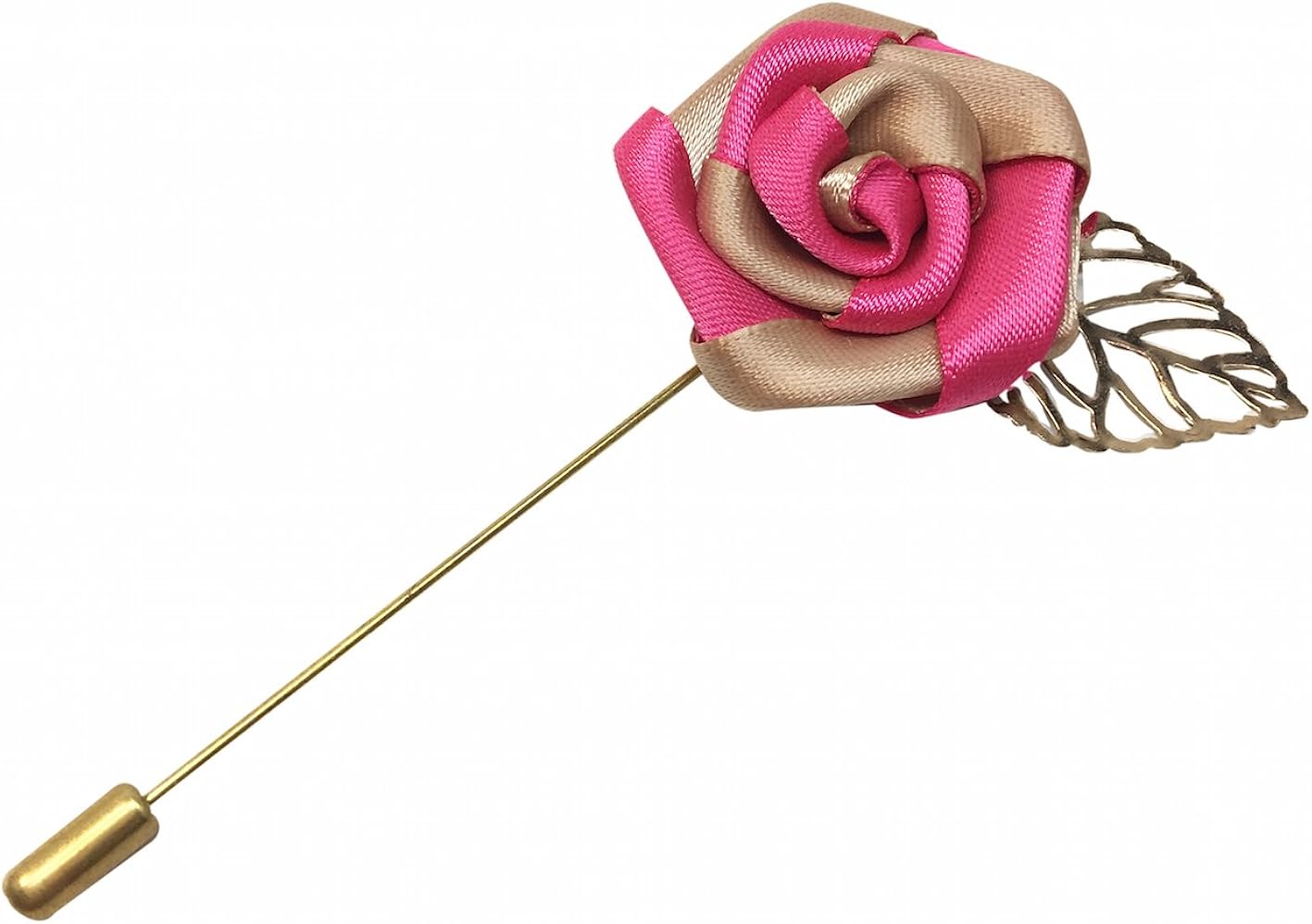 Amazon Aideaz ローズ デザイナーズ ラペルピン ピン ブローチ 結婚式 スーツ パーティ 等にも ピンク ブローチ 通販