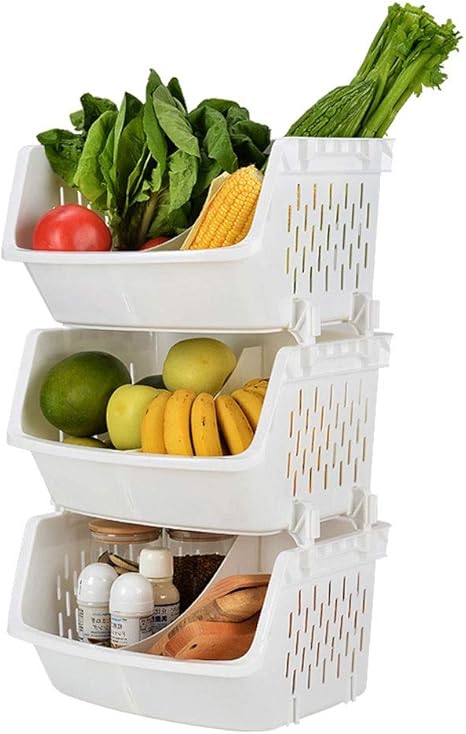 Amazon 利便性 果物野菜収納ラックキッチン収納床多層プラスチック家庭用果物と野菜の収納皿果物収納バスケット棚 ショップ Color White Size 3 Layer キッチンラック オンライン通販 Amazon 利便性 果物野菜収納ラックキッチン収納床多層プラスチック家庭用果物と野菜の収納皿果物収納バスケット棚 ショップ Color White Size 3 Layer キッチンラック オンライン通販
