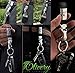 Olivery Genuine Leather Valet Jaguar Keychain Detachable Elegant Key Chain 3 Key Rings (Black)
