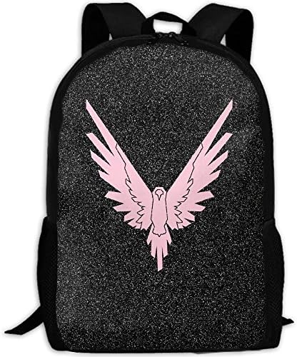 Pink Logan Paul Logo Maverick Fashion Backpack College School Laptop Bag Daypack Travel Shoulder Bag For Unisex