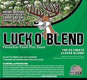 Horny Buck Food Plot Seed for Deer - Luck O' Buck Blend Mix