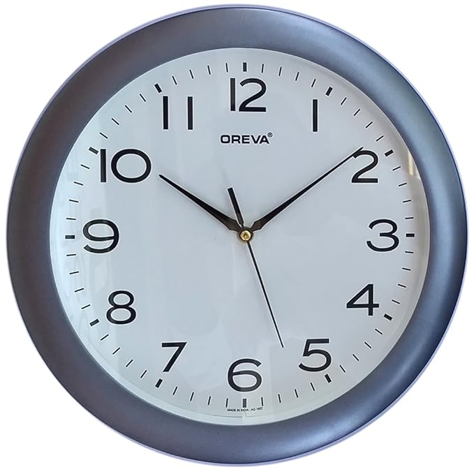 Ajanta Oreva Analog Wall Clock Gold With Glass Best Price in India