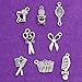 BNQL 16pcs Hairstylist Charm Collection for DIY Jewelry Making (Hairstylist)