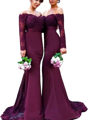 grape bridesmaid dresses