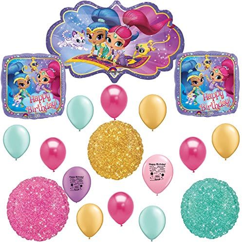 Shimmer and Shine Happy Birthday Sparkle Balloon Kit