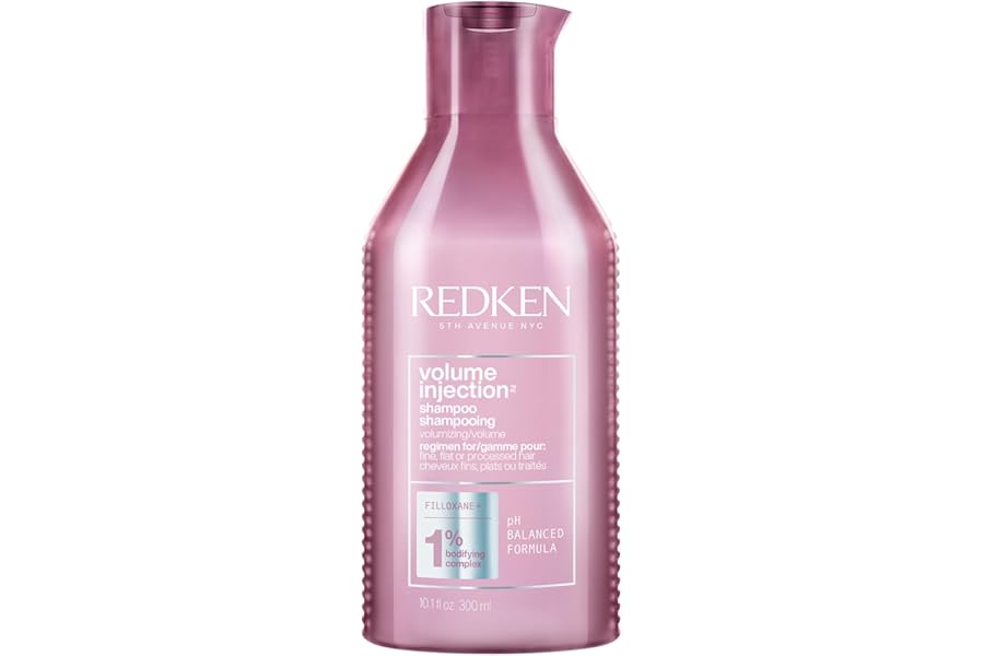Redken Volume Injection Shampoo For Fine Hair – Adds Lift & Body, Volumizing & Detangling Without Weighing Down, Paraben Free