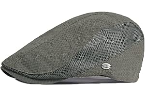 FASHIXD Mens Mesh Flat Caps Light Summer Beret Hat Breathable Newsboy Ivy Cap Cabbie Adjustable