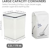 Vtopmart Large 5.2L 175oz Storage Containers 4 Pack with Lids BPA Free view 2