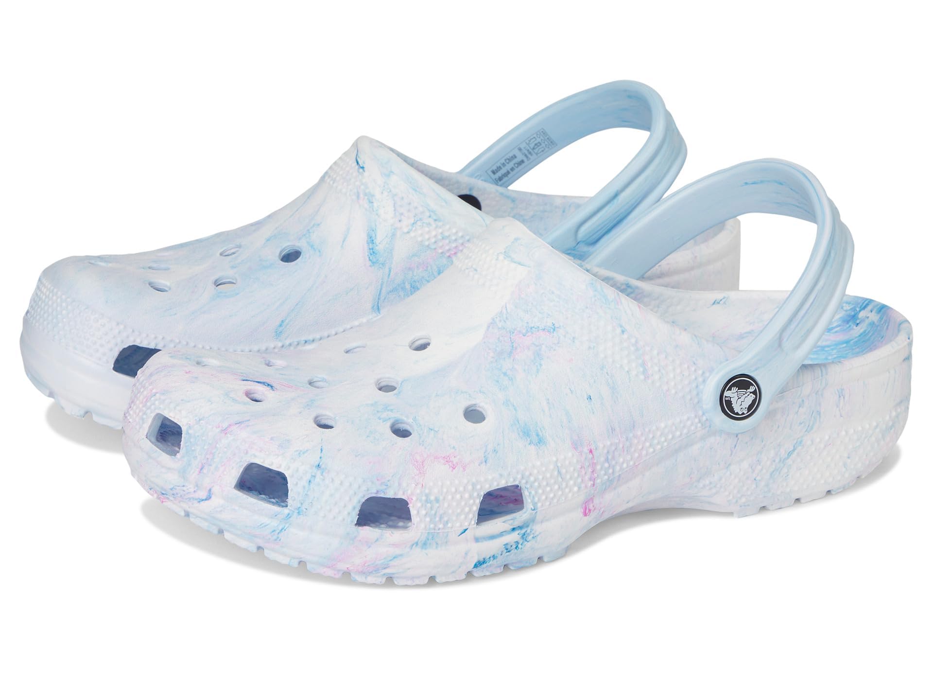 Crocs Unisex Classic Marbled Tie-Dye Clog Oxygen Swirl Men 4/Women 6 Medium Image