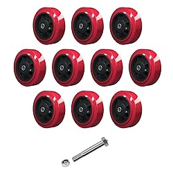 LONGRUNFORU 6 Inch Caster Wheels, Polyurethane on