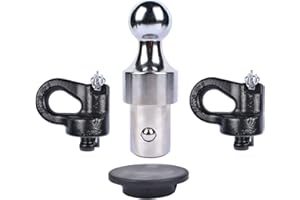 Lamerto 60692 Puck System Gooseneck Hitch Kit 38,000 lbs. GTW, 2-5/16-Inch Ball Replacement for Chevrolet Silverado 2500 HD 3500 HD, for-d F250 F350, GMC Sierra 2500 HD 3500 HD & NIS-san Titan XD
