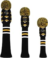 Scott Edward Knitted Golf Head Covers 3Pcs Driver Fairway Hybrid Mushroom view 2