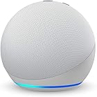 Echo Dot (4th Gen) | Smart speaker with Alexa | Glacier White