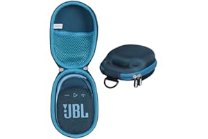 Adada Travel Case for JBL Clip 4/JBL Clip 5 - Portable Mini Bluetooth Speaker (Dark Blue)