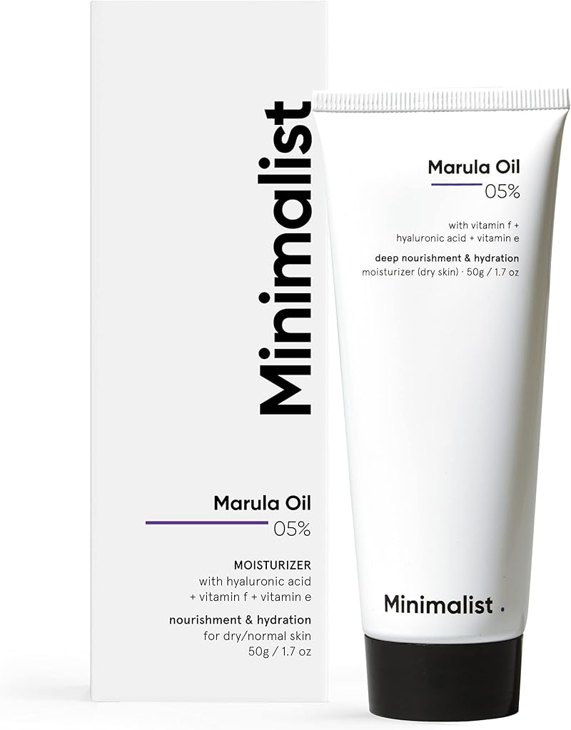 Minimalist Marula Oil 5% Face Moisturizer 50 g Dry Skin Hyaluronic Acid