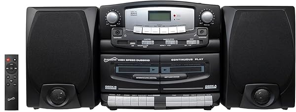 SUPERSONIC BLACK EDITION VINTAGE BLUETOOTH STEREO SYSTEM HOME...