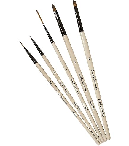Robert Simmons Simply Simmons Short Handle Round Brush - Size 0 Synthetic Hair Artist Brush
