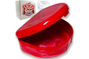 THE ORIGINAL QUIST DENTAL QUIST (TM) Orthodontic Retainer Case (Red)
