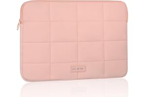 DSDCDJ Puffy Laptop Sleeve Bag, 15-15.6 Inch Water Resistant Laptop Case with 3-Layer Protection, Computer Bag Cover Compatib