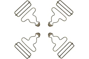SATONBEYI Metal Overalls Buckles Replacement Overalls Bib Suspenders Clip Clasp Hook with Adjustable Slide Buckle