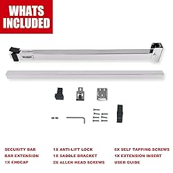 SECURITYMAN Sliding Door Security Bar-Child Proof