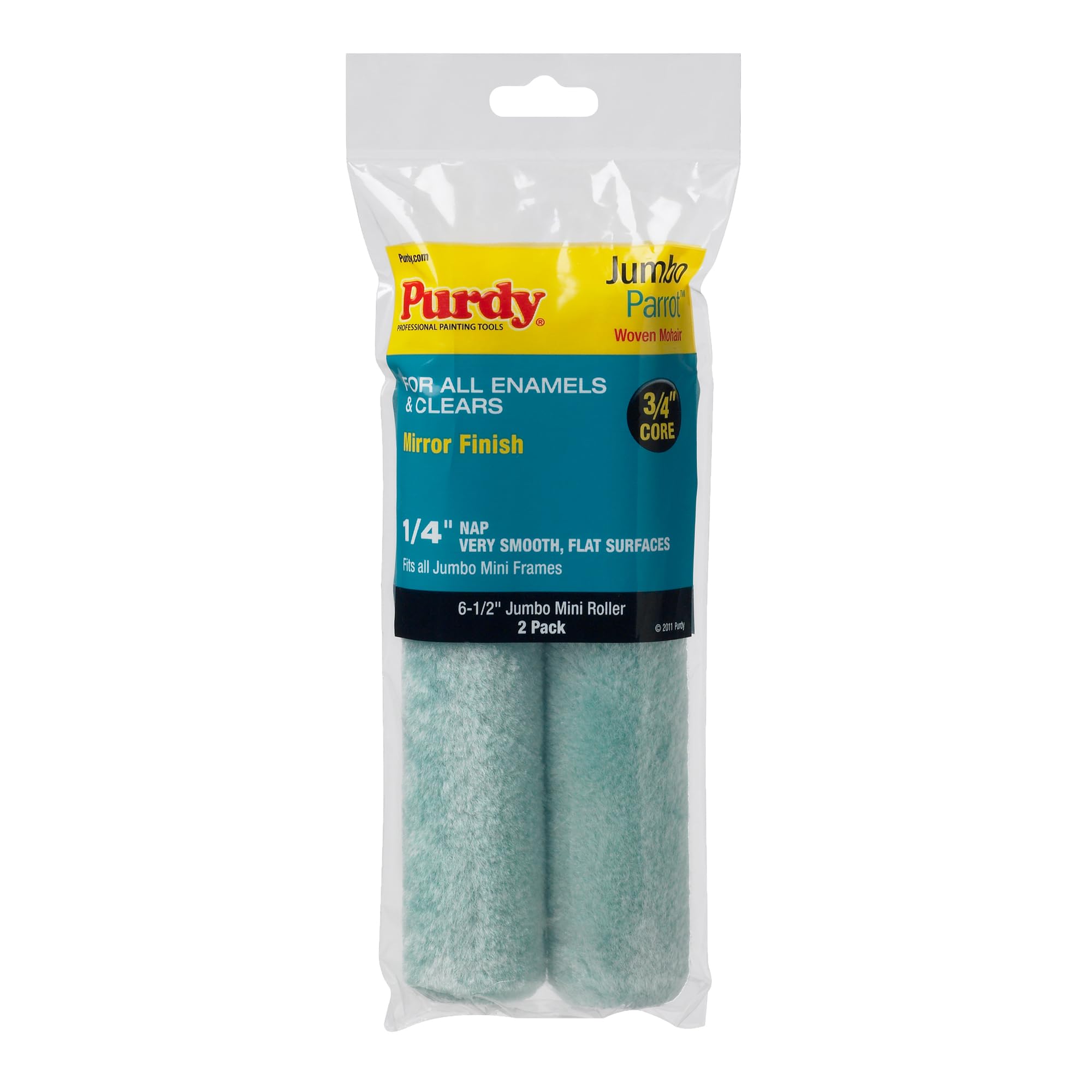 Purdy2-Pack Jumbo Mini Roller Replacements-6-1/2 Cover 1/4 inch