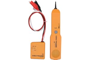 Wire Tracker with Tone Generator & Probe – Cable Finder Tester Kit with RJ11 Plug – Anti-Interference Multi-Function Network 