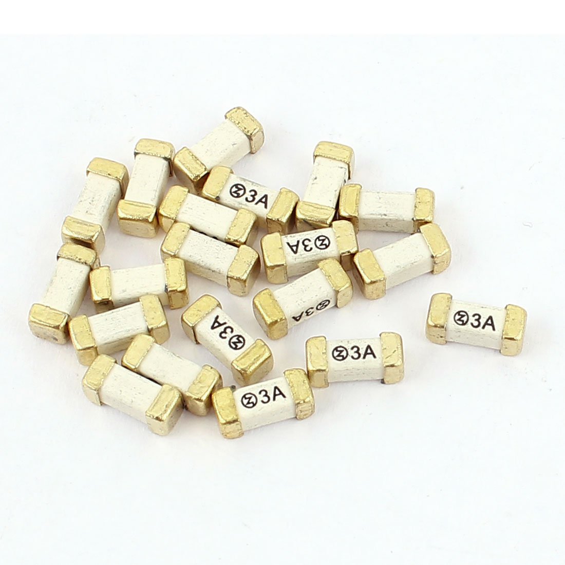 Sourcingmap 20Pcs Quick Blow Fast Acting Surface Mount Surface Mounted Devices 1808 Fuses 3A 250V
