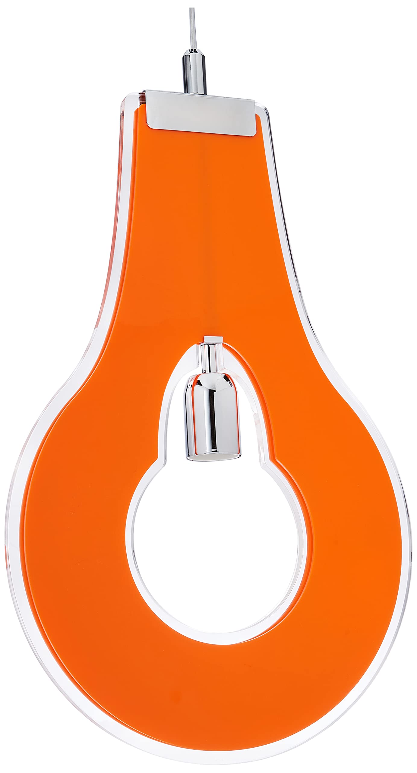 Selene Flat Chandelier 42 W, Orange