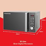 Russell Hobbs RHM2076S-AZ 20 Litre 800 W Silver Digital Solo Microwave view 3