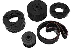 RASTKY Small Block Engine Belt Drive Pulley Kit High Durability Fit for Ford 289 302 351W SBF, Aluminum Alloy Water Pump Cran