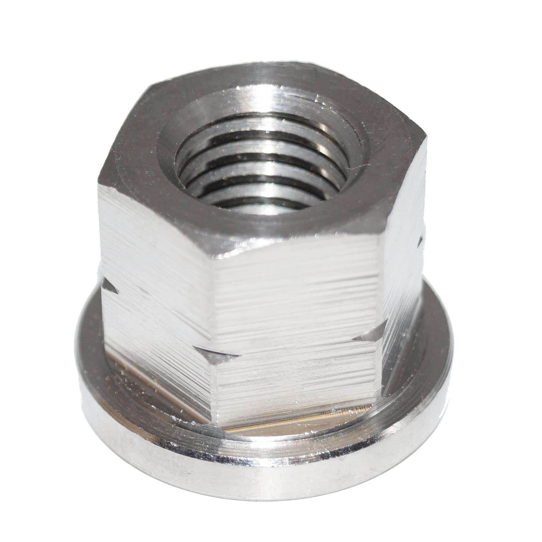 Hexagonal Nuts M6 Pack of 6 DIN 6331 Stainless Steel Nuts 1.5 D High with Collar A2 Stainless Steel V2A — image 1