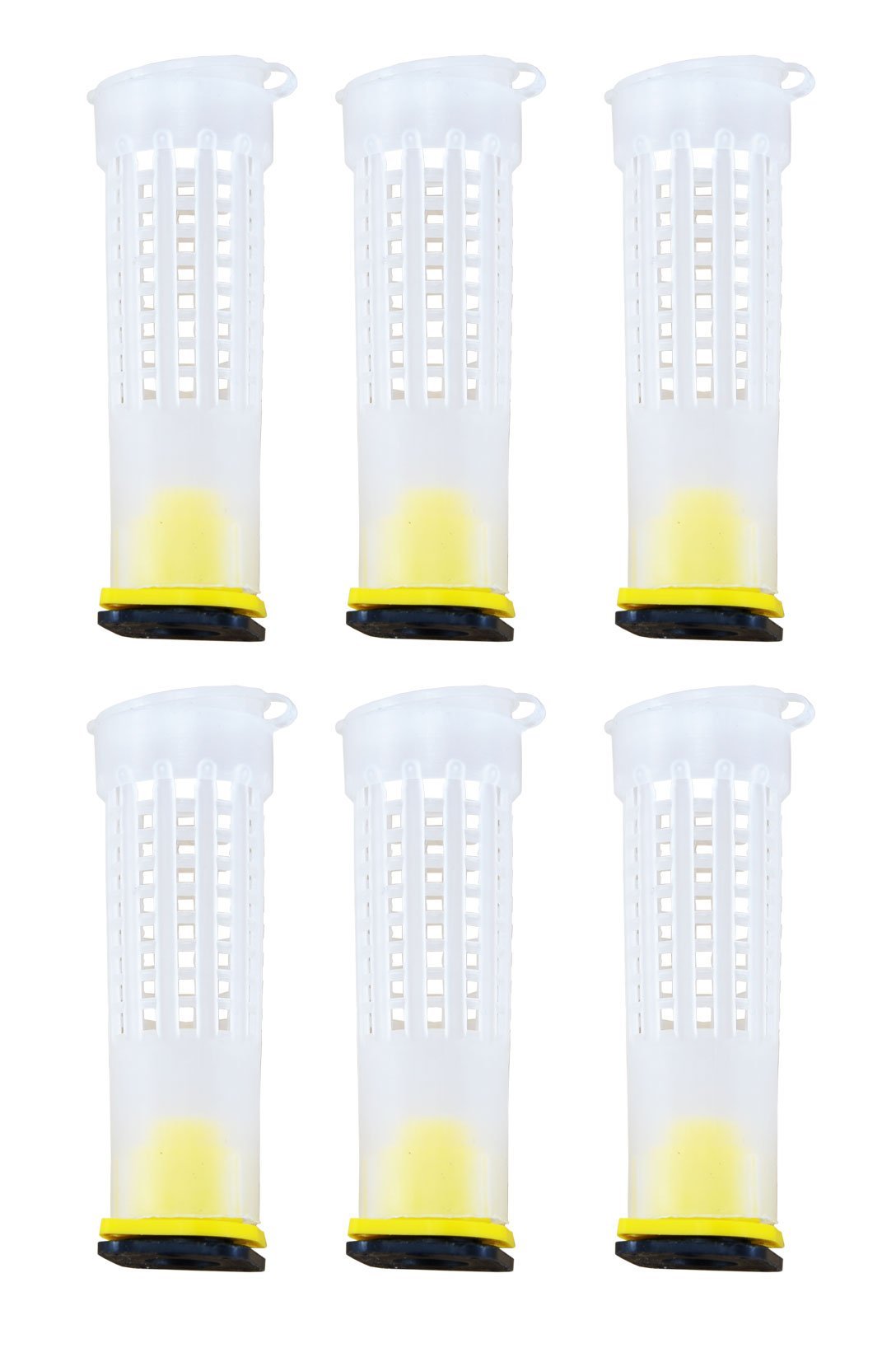 Thaoya Plastic Queen Bee Butler Cages/Tube Catcher Pack of 6