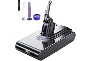 P.TOULTEK 8000mAh Replacement Battery for Dyson V8 Battery Compatible with Dyson V8 Vacuum Cleaner Series V8 Absolute V8 Animal V8 Motorhead V8 Absolute Pro SV10