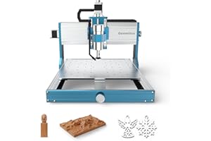 Genmitsu 3030-PROVer MAX CNC Router Machine with Linear Guide & Ball Screw Motion, Achieve ±0.05mm Accuracy for High Precision Metal Aluminum Copper Acrylic Engraving, Supports 4th Axis Rotary Kit