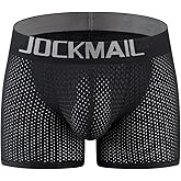 JOCKMAIL Breathable Mesh Men's Butt Padded Underwear Boxer Mens Padded Underwear Boxer