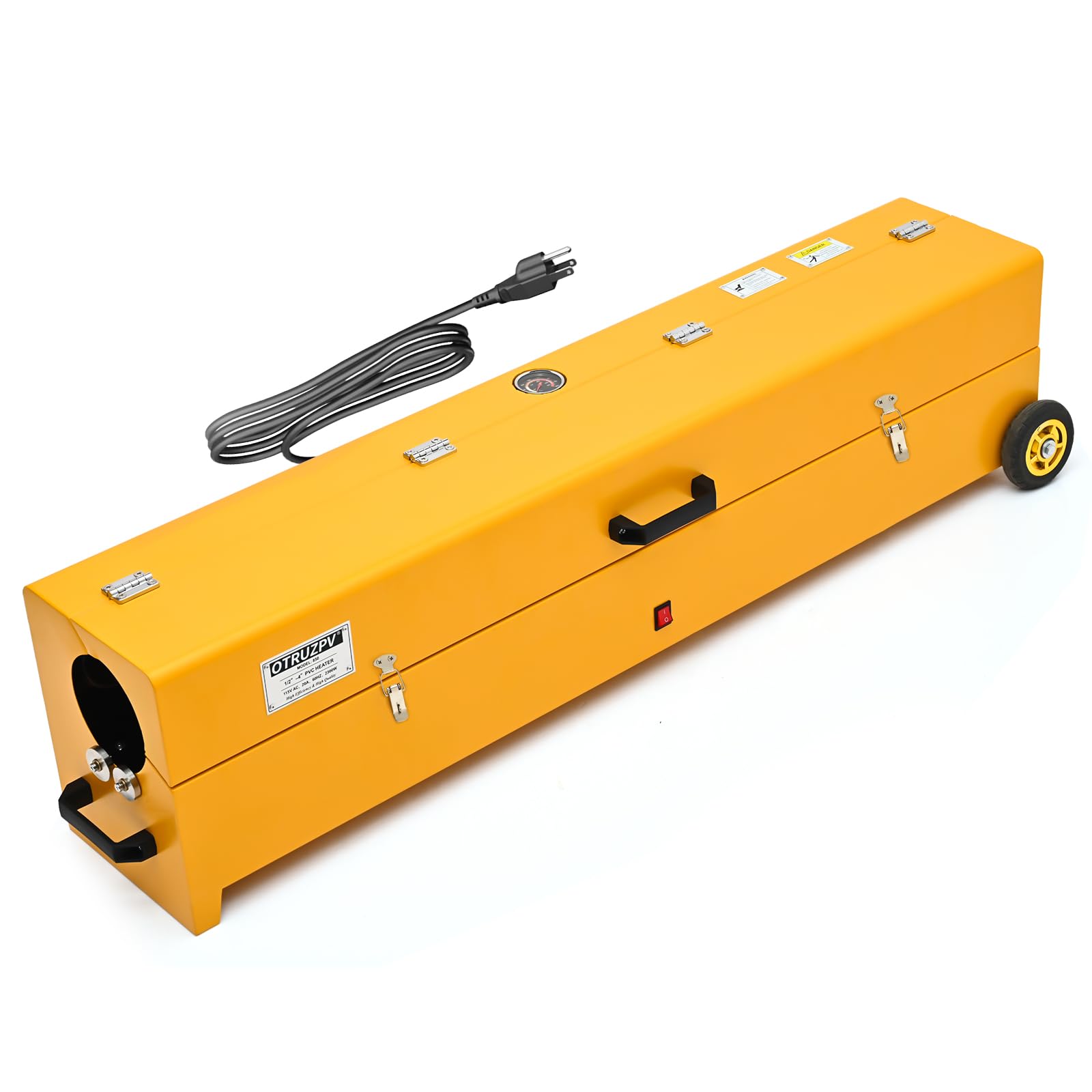 View 1 of (3/21/2026) ***FINAL SALE/NO RETURN, VIEW NOTES*** OTRUZPV 1/2" to 4" Electric PVC Conduit Heater with Temperature Detector, 2300W Portable PVC Pipe Heater with Wheels for Electricians, Contractors & Workshop Pipe Bending Projects