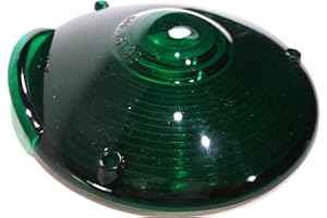 C2W Replacement Lens 4" Round Green Plastic 3 Screws Peterbilt Fits Kenworth Freightliner