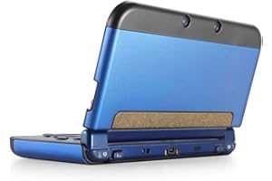 TNP Protective Case Compatible with Nintendo NEW 3DS XL LL 2015, Navy Blue - Plastic + Aluminum Full Body Protective Snap-on 