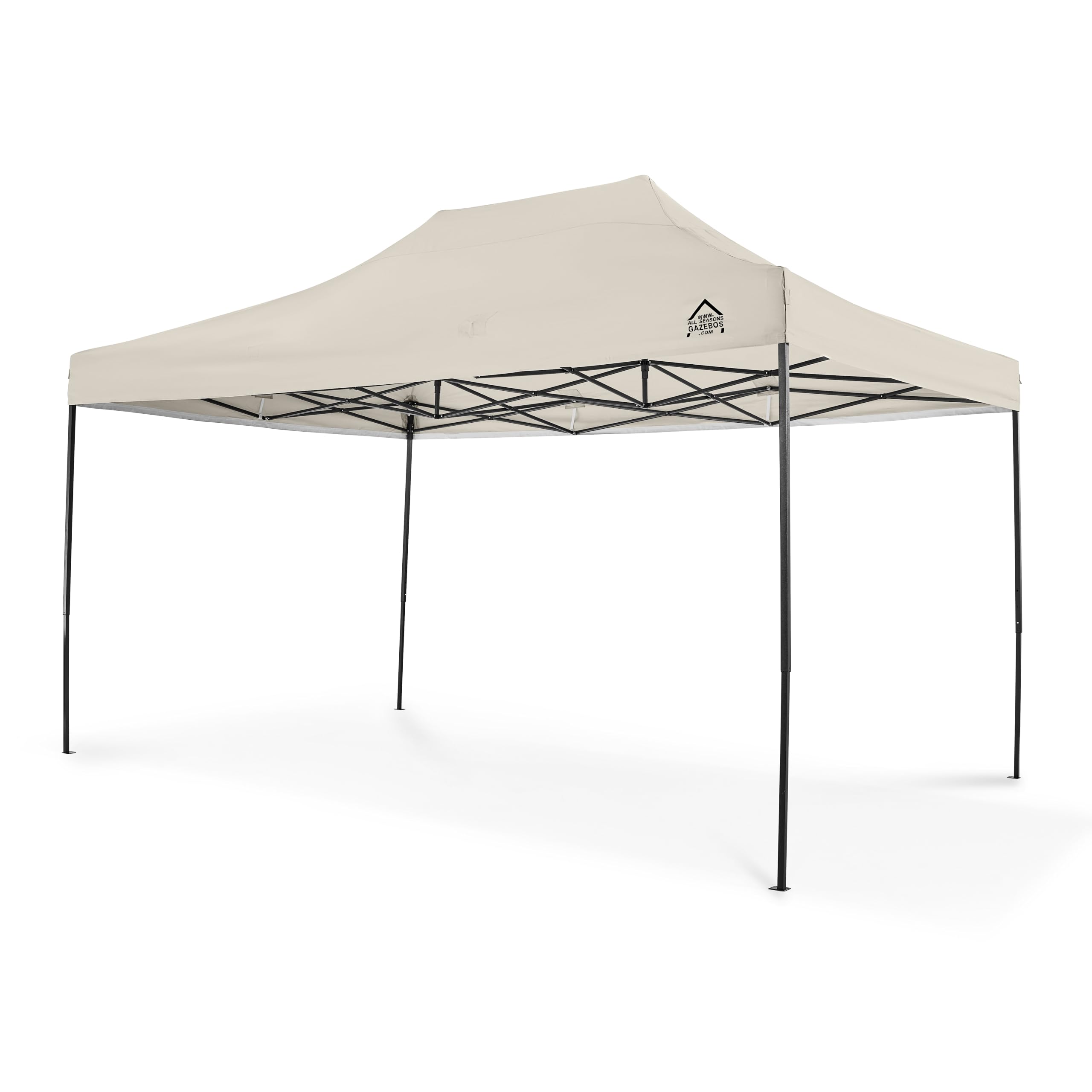 All Seasons Gazebos 3x4.5 Fully Waterproof Pop up Gazebo With Accessories - Cream