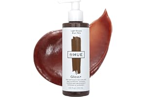 dpHUE Gloss+, Light Brown - 6.5 oz (8-12 Applications) - Semi-Permanent Hair Color & Conditioner - Lasts Up to Eight Washes - Paraben, SLS & SLES Sulfate Free - Vegan, Leaping Bunny Certified
