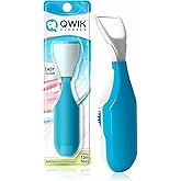 QWIK Dental Flosser | Click-to-Use, Reusable & Refillable | Pre-Loaded Floss with Travel Cover | Easy Flossing for Plaque Removal, Clean Teeth & Fresh Breath (Light Blue)