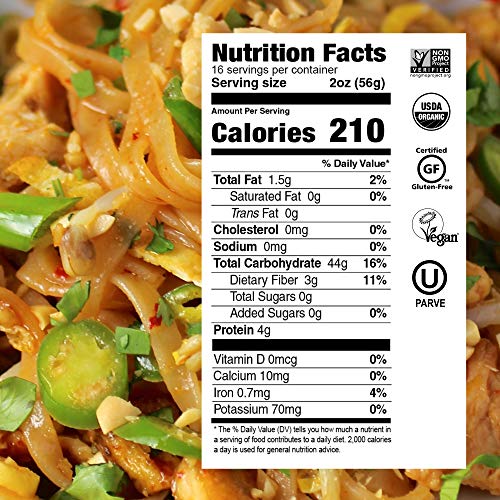 Explore Cuisine Organic Brown Rice Noodles Family Pack 2 lbs