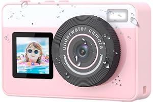 Mafiti Underwater Camera 10FT Waterproof Camera Snorkeling, Compact Floatable Digital Camera for Kids Teenagers Adults, Surfing Swimming and Kayaking,Pink